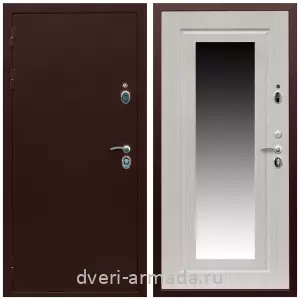 Современные входные двери, Дверь входная Армада Люкс Антик медь / МДФ 16 мм ФЛЗ-120 Дуб беленый красивая с замками