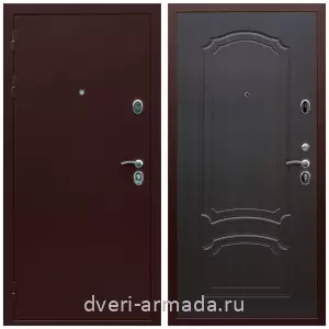 Входные металлические двери в Московской области, Дверь входная элитная Армада Люкс Антик медь / МДФ 6 мм ФЛ-140 Венге утепленная парадная