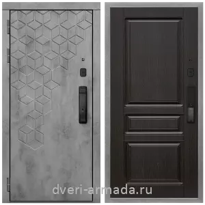 Входные двери Йошкар-Ола, Дверь входная Армада Квадро МДФ 16 мм Kaadas K9 / МДФ 16 мм ФЛ-243 Венге