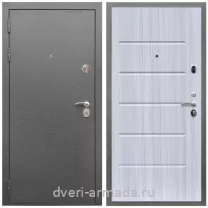 Входные двери лофт, Дверь входная Армада Оптима Антик серебро / МДФ 10 мм ФЛ-102 Сандал белый