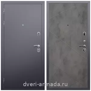 Входные двери толщиной 70 мм, Дверь входная Армада Люкс Антик серебро / МДФ 10 мм ФЛ-291 Бетон темный