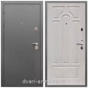 Входные двери с тремя петлями, Дверь входная Армада Оптима Антик серебро / МДФ 16 мм ФЛ-58 Дуб белёный