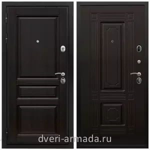 Двери МДФ для квартиры, Дверь входная Армада Премиум-Н МДФ 16 мм ФЛ-243 / МДФ 16 мм ФЛ-2 Венге