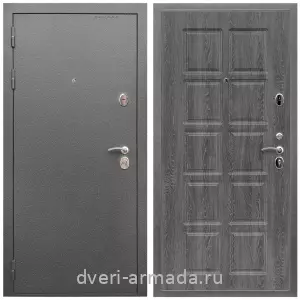 Входные двери с тремя петлями, Дверь входная Армада Оптима Антик серебро / МДФ 10 мм ФЛ-38 Дуб Филадельфия графит