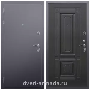 Входные двери с двумя петлями, Дверь входная Армада Люкс Антик серебро / МДФ 16 мм ФЛ-2 Венге