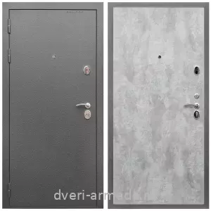 Правые входные двери, Дверь входная Армада Оптима Антик серебро / МДФ 6 мм ПЭ Цемент светлый