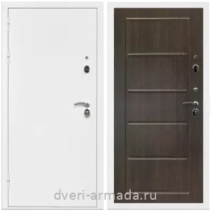 Входные металлические двери в Московской области, Дверь входная Армада Оптима Белая шагрень / МДФ 6 мм ФЛ-39 Венге