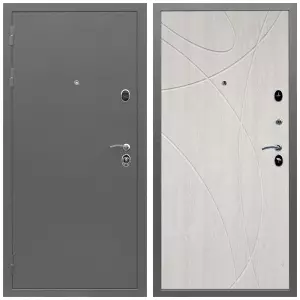 Антивандальные для квартир, Дверь входная Армада Орбита Антик серебро/ МДФ 16 мм ФЛ-247 сосна белая