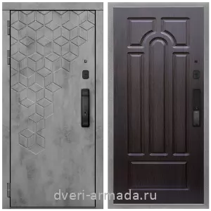 Входные двери Йошкар-Ола, Дверь входная Армада Квадро МДФ 16 мм Kaadas K9 / МДФ 16 мм ФЛ-58 Венге