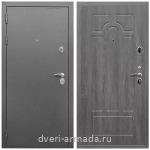 Красивые входные двери, Дверь входная Армада Оптима Антик серебро / МДФ 6 мм ФЛ-58 Дуб Филадельфия графит