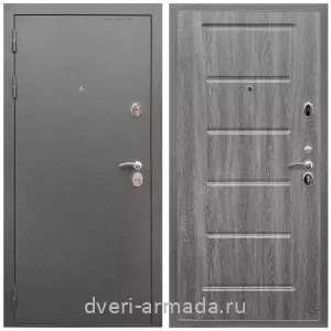 Входные металлические двери в Московской области, Дверь входная Армада Оптима Антик серебро / МДФ 16 мм ФЛ-39 Дуб Филадельфия графит