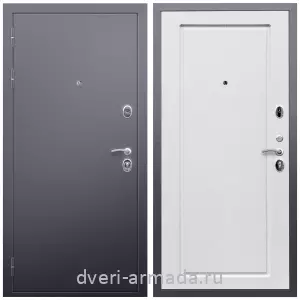 Современные входные двери, Дверь входная Армада Люкс Антик серебро / МДФ 16 мм ФЛ-119 Ясень белый