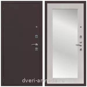Входные двери с двумя петлями, Дверь входная Армада Комфорт Антик медь / МДФ 16 мм ФЛЗ-пастораль Дуб белёный