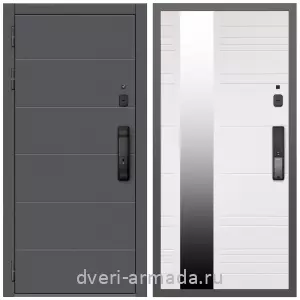 Входные металлические двери в Московской области, Дверь входная Армада Роуд МДФ 10 мм Kaadas K9 / МДФ 16 мм ФЛЗ-Сити Белый матовый