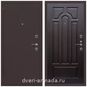 С теплоизоляцией для квартиры, Дверь входная Армада Комфорт Антик медь / МДФ 16 мм ФЛ-58 Венге