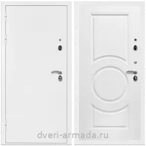 Одностворчатые входные двери, Дверь входная Армада Оптима Белая шагрень / МДФ 16 мм МС-100 Белый матовый