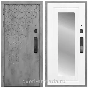 Входные металлические двери в Московской области, Дверь входная Армада Квадро МДФ 16 мм Kaadas K9 / МДФ 16 мм ФЛЗ-120 Ясень белый