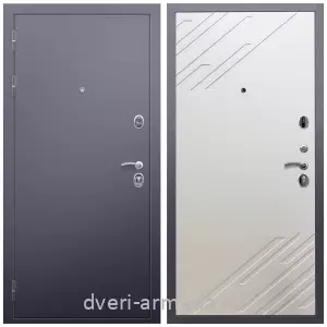 Входные двери лофт, Дверь входная Армада Люкс Антик серебро / МДФ 16 мм ФЛ-143 Шате крем