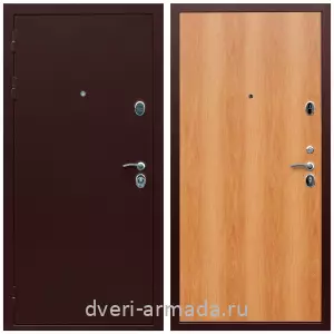 МДФ со стеклянными вставками, Дверь входная Армада Люкс Антик медь / МДФ 6 мм ПЭ Миланский орех