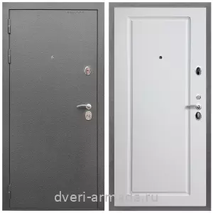 Входные двери толщиной 80 мм, Дверь входная Армада Оптима Антик серебро / МДФ 16 мм ФЛ-119 Белый матовый