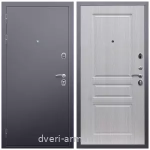 Входные двери 880 мм, Дверь входная Армада Люкс Антик серебро / МДФ 16 мм ФЛ-243 Дуб белёный