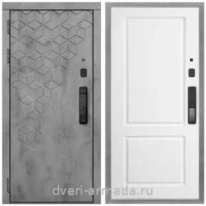 Входные металлические двери в Московской области, Дверь входная Армада Квадро МДФ 16 мм Kaadas K9 / МДФ 16 мм ФЛ-117 Белый матовый