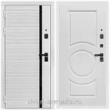 Дверь входная Армада Каскад WHITE МДФ 10 мм / МДФ 16 мм МС-100 Белый матовый