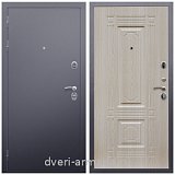 Входные двери 960 мм, Дверь входная Армада Люкс Антик серебро / ФЛ-2 Дуб белёный от производителя в коттедж с теплоизоляцией