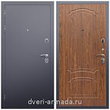 Входные двери с двумя петлями, Дверь входная металлическая утепленная Армада Люкс Антик серебро / ФЛ-140 Морёная береза двухконтурная