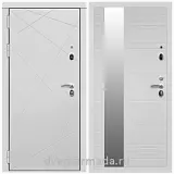 Дверь входная Армада Тесла МДФ 16 мм / МДФ 16 мм ФЛЗ-Сити Белый матовый