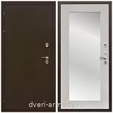 Дверь входная уличная в дом Армада Термо Молоток коричневый/ МДФ 16 мм ФЛЗ-пастораль, Дуб белёный