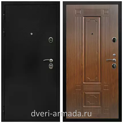 Дверь входная Армада Престиж Черная шагрень / ФЛ-2 Морёная береза